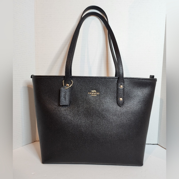 Coach City Leather Crossgrain Large Zipper Tote NWOT - Picture 1 of 16